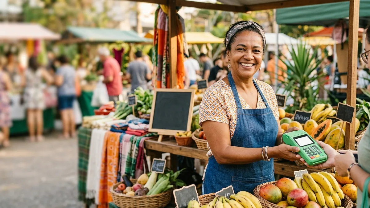 Vende na rua ou na feira? A maquininha que não te deixa na mão